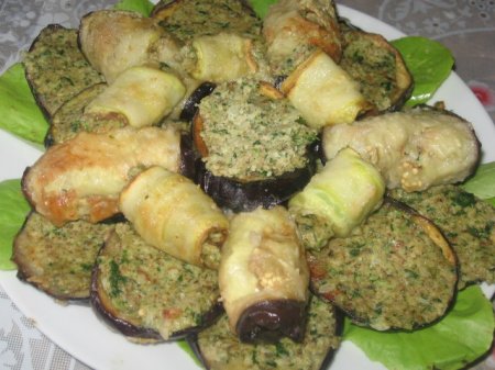 Баклажаны с ореховым соусом