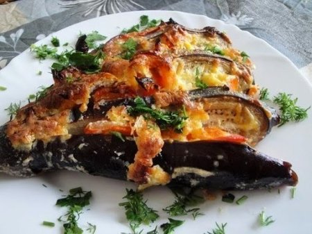 Баклажаны с сыром и чесноком