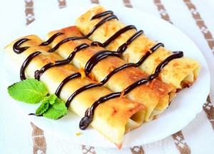 Блинчики с яблоком по-будапештски