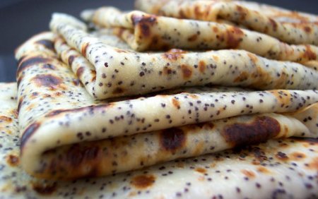 Блины с маком - фото Блины с маком