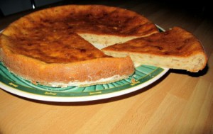 Быстрый сырный пирог