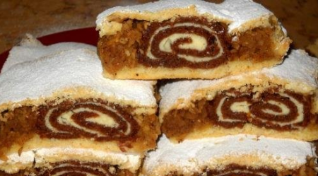 Торт из миндального бисквита с кофейным кремом