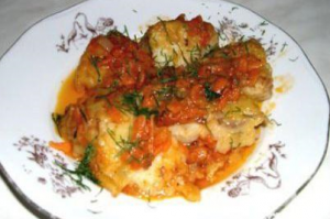 Камбала с морковью