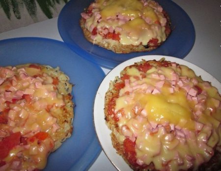Картофельная пицца на сковороде