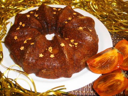 Кекс с хурмой