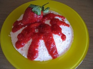 Салат из зеленых помидоров и авокадо