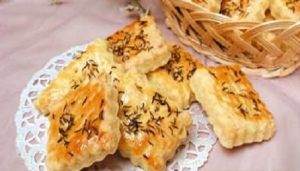 Коржики песочные с тмином