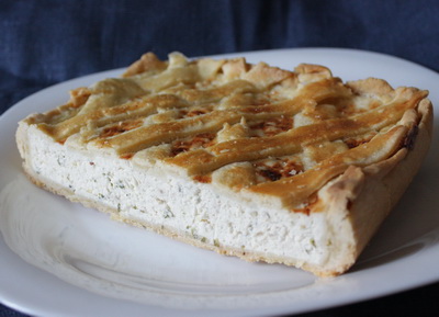 Куриный пирог с решеткой