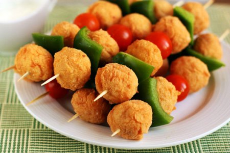 Мясные тефтели в картофельном тесте
