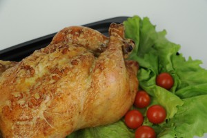 Курица запеченная с чесноком