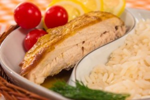 Курица, запеченная с лимоном и горчицей