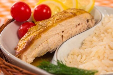 Курица, запеченная с лимоном и горчицей