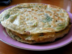 Лепешки с зеленью, вкусный рецепт.