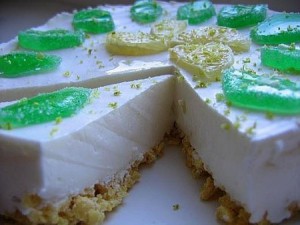 Лимонный торт с кукурузными хлопьями