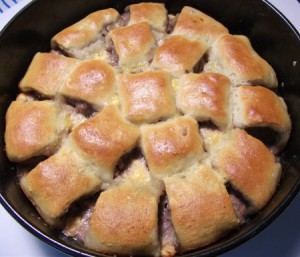Мясной пирог из дрожжевого теста