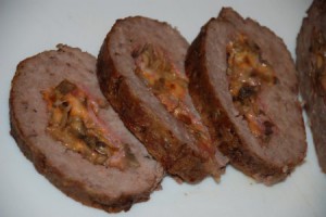 Мясной рулет с грибами