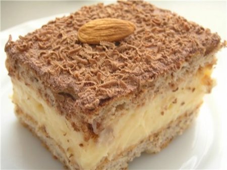 Апельсиново-творожный торт с кокосовой стружкой