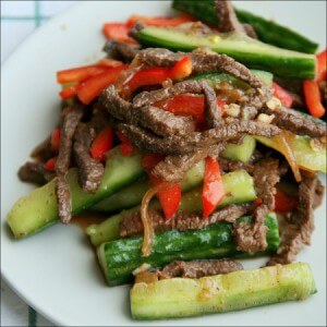 Огурцы с мясом по-корейски - фото Огурцы с мясом по-корейски