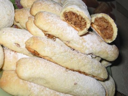 Печенье «трубочки с орехами»