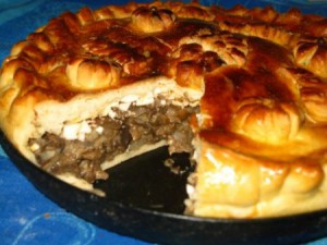 Пирог с грибами