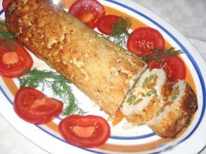 Рецепт куриных рулетов со стручковой фасолью