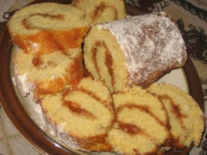 Рулет из кукурузной муки