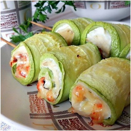 Картофельный рулет со шпинатом