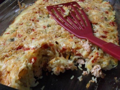Рыбная запеканка с рисом
