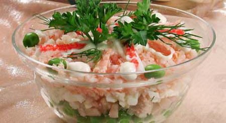 Салат из кальмаров