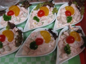 Салат из креветок