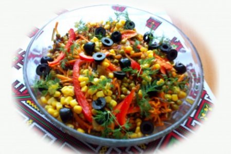 Салат из морской капусты и моркови по-корейски
