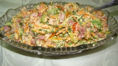 Салат с корейской морковью