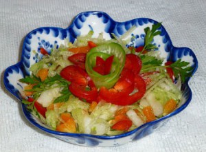 Салатик с редькой