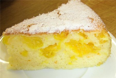 Шарлотка с апельсинами