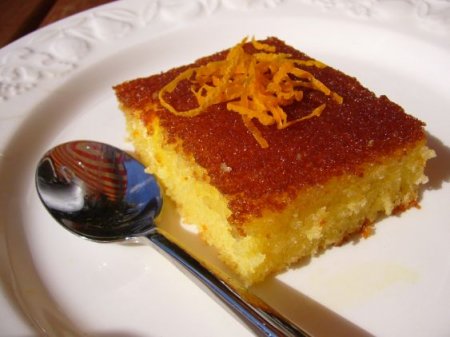 Тающий апельсиновый пирог