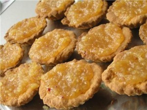 Тарталетки с лимонным конфитюром