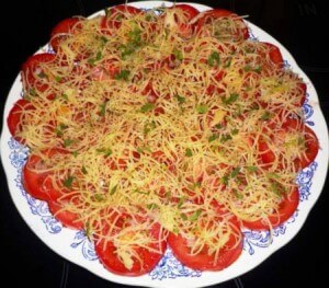 Томатный салат по-французски