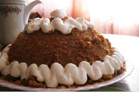 Торт из овсяного печенья (без выпечки)