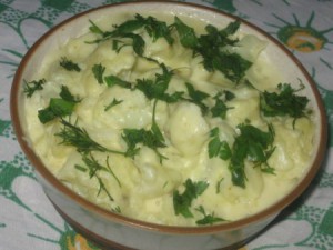 Цветная капуста в белом соусе с карри