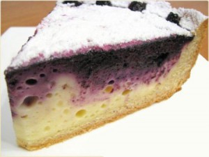 Творожный пирог с черникой