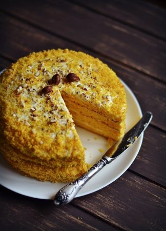 Тыквенно-апельсиновый торт