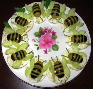 Закуска из сельди на картофельных оладьях