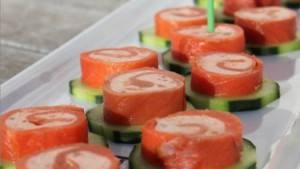 Закуска из красной рыбы и сливочного сыра