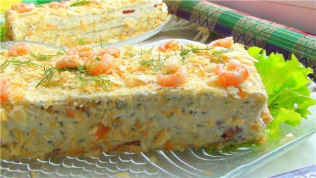 Закусочный пирог с семгой