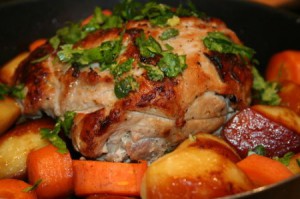 Запеченная свинина с картошкой
