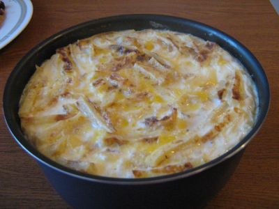 Запеканка из баранины с лапшой